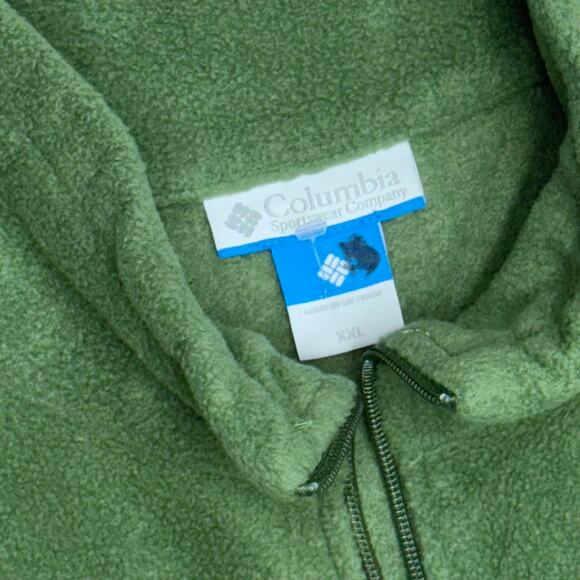 Columbia Men’s Green Fleece Vest Size 2XLg - Picture 4 of 5